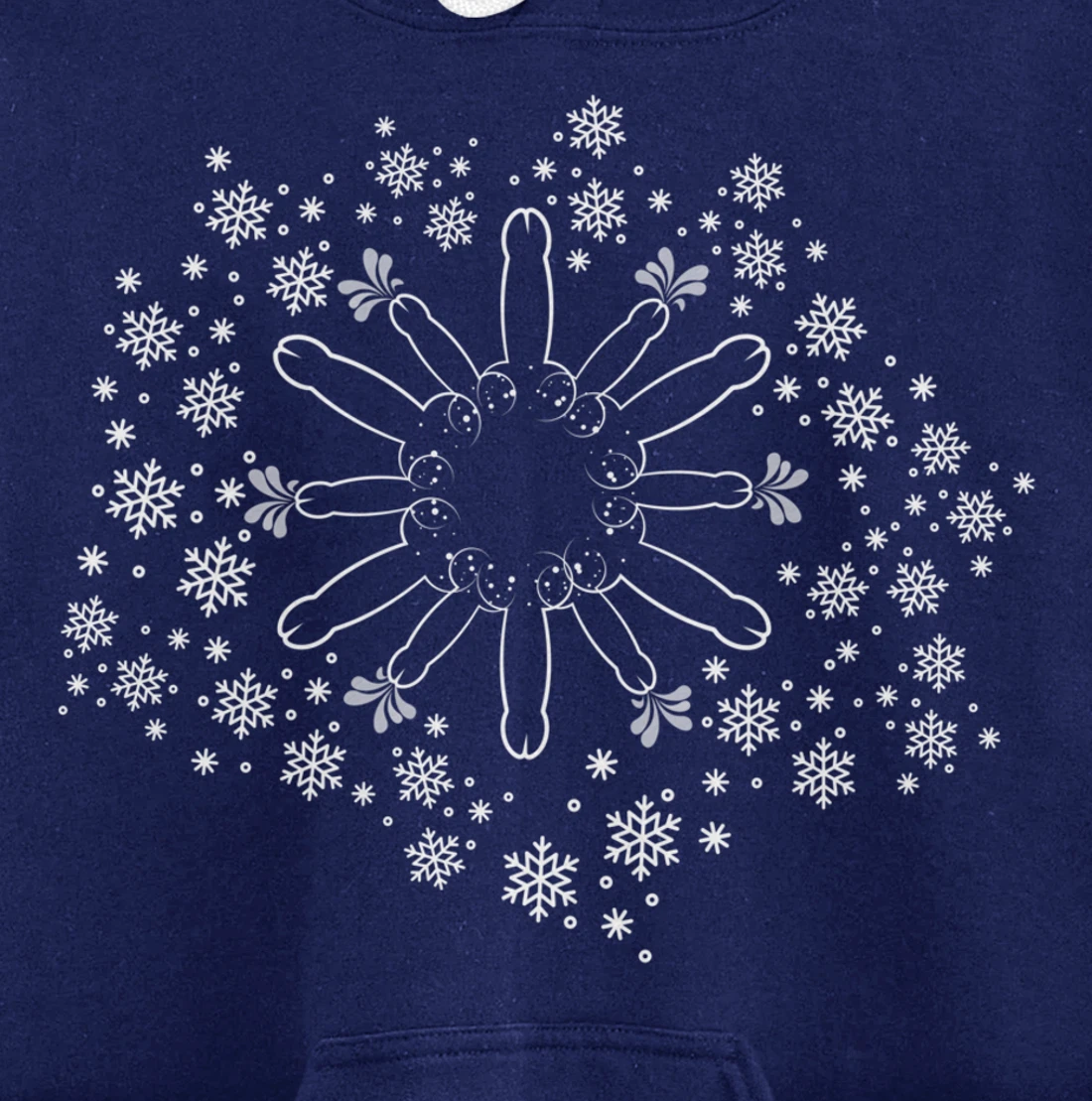 Snow Willies for when there is a hard frost Willy Snowflake Pullover Hoodie