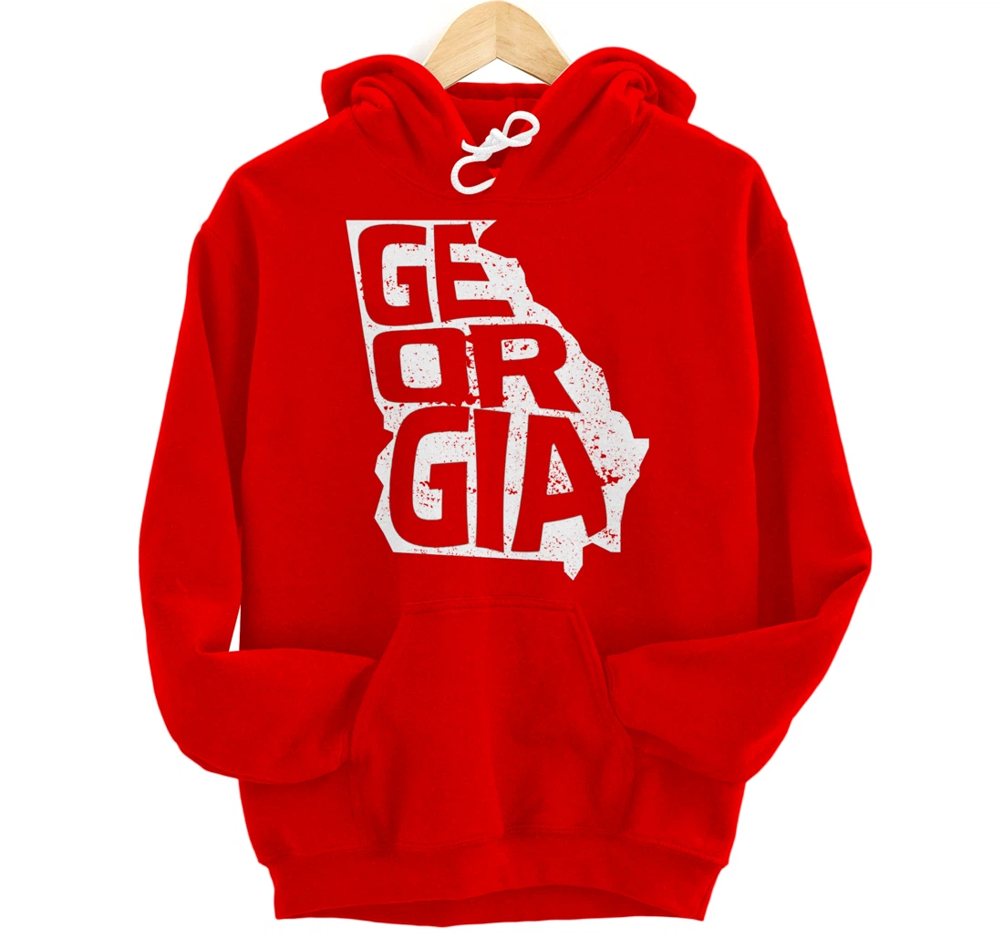 Vintage Georgia Football Game Day Pullover Hoodie