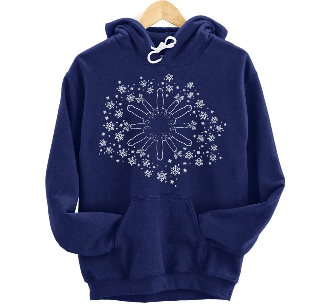 Snow Willies for when there is a hard frost Willy Snowflake Pullover Hoodie