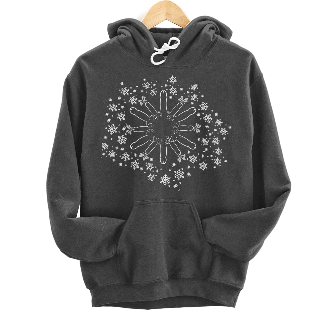 Snow Willies for when there is a hard frost Willy Snowflake Pullover Hoodie