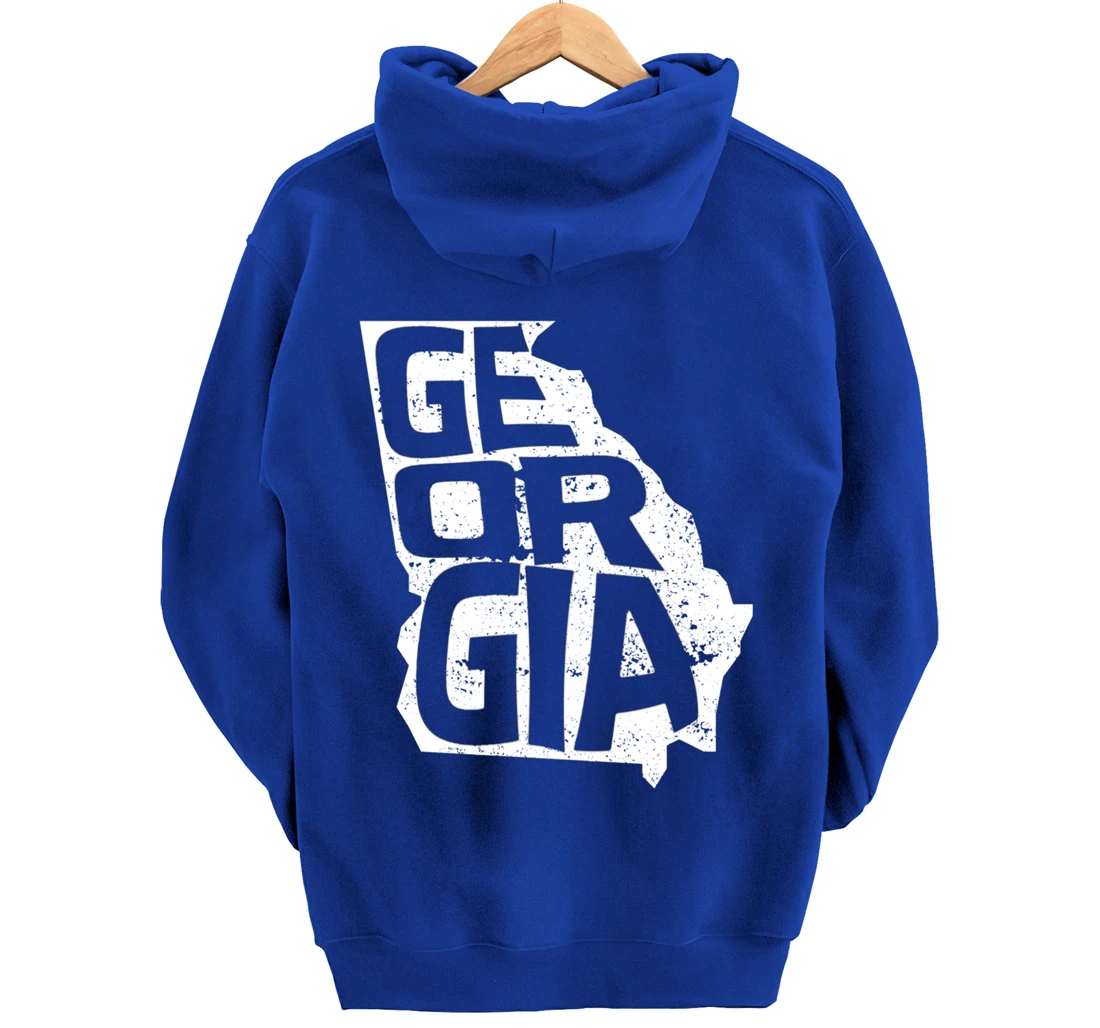 Vintage Georgia Football Game Day Pullover Hoodie