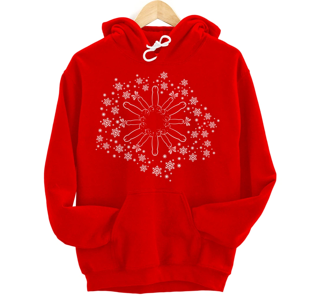 Snow Willies for when there is a hard frost Willy Snowflake Pullover Hoodie