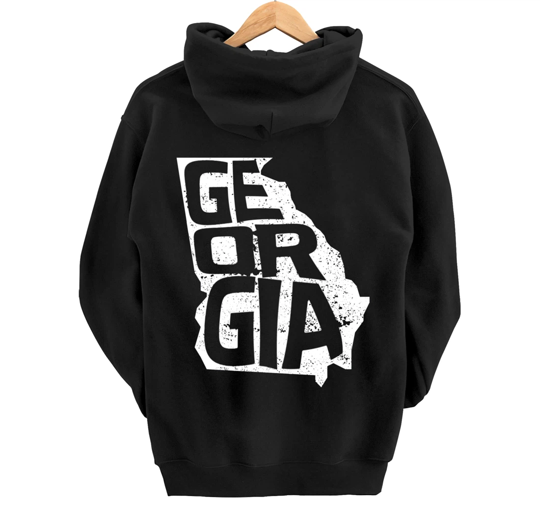 Vintage Georgia Football Game Day Pullover Hoodie