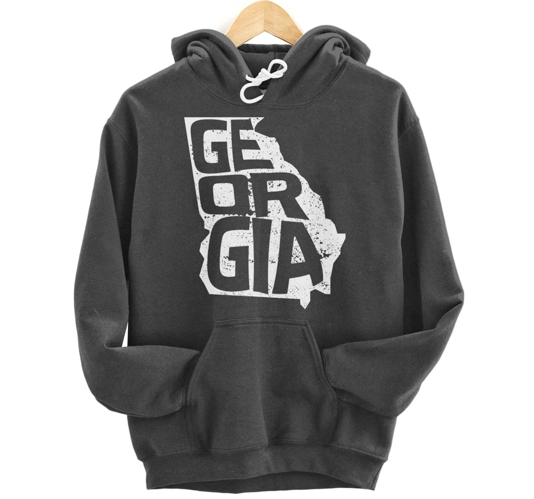 Vintage Georgia Football Game Day Pullover Hoodie