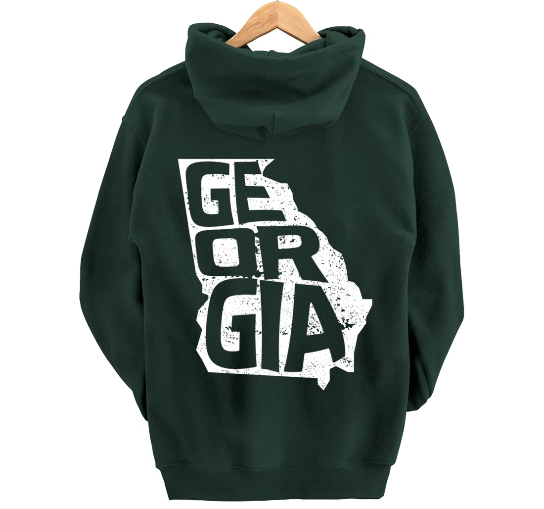 Vintage Georgia Football Game Day Pullover Hoodie