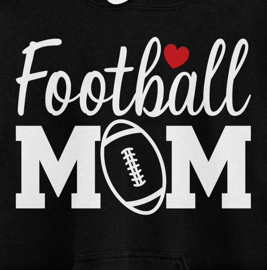 Football Mom Cute Mom Life Football Game Day Cheer Mom Pullover Hoodie