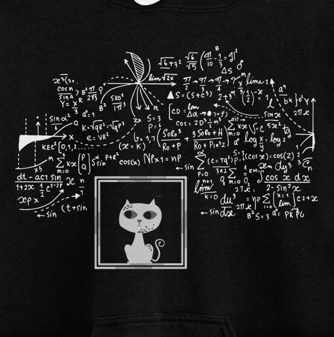 Schrodinger Cat in Box - Science Nerd Physics Pullover Hoodie