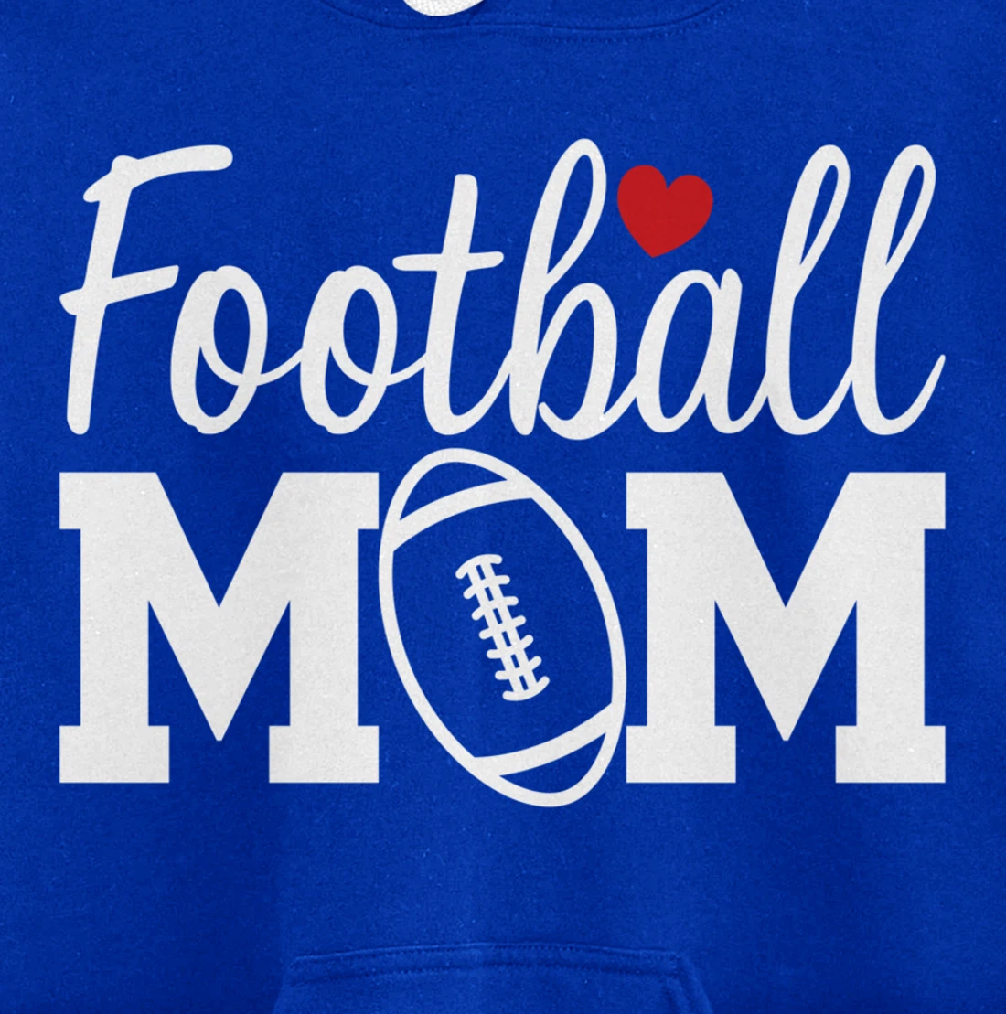 Football Mom Cute Mom Life Football Game Day Cheer Mom Pullover Hoodie