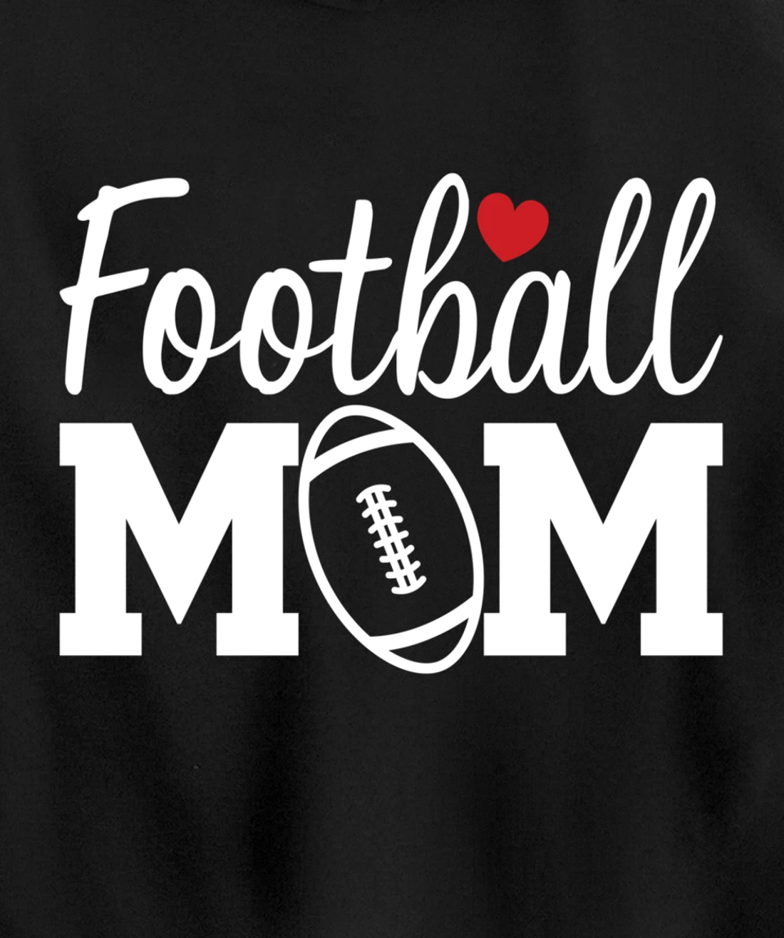 Football Mom Cute Mom Life Football Game Day Cheer Mom Pullover Hoodie