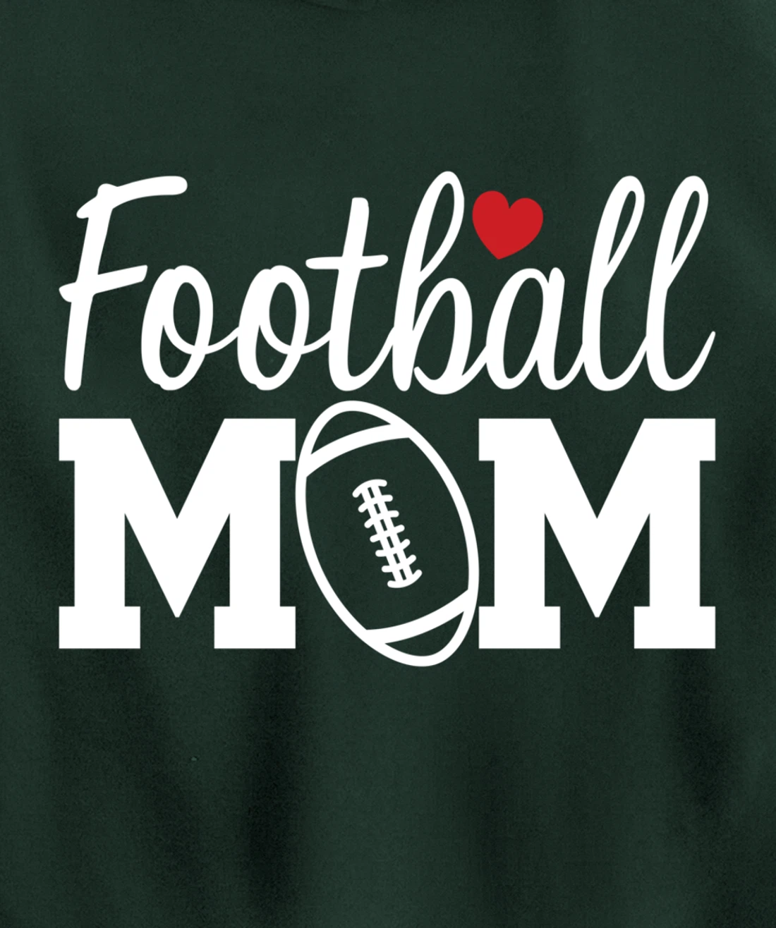 Football Mom Cute Mom Life Football Game Day Cheer Mom Pullover Hoodie
