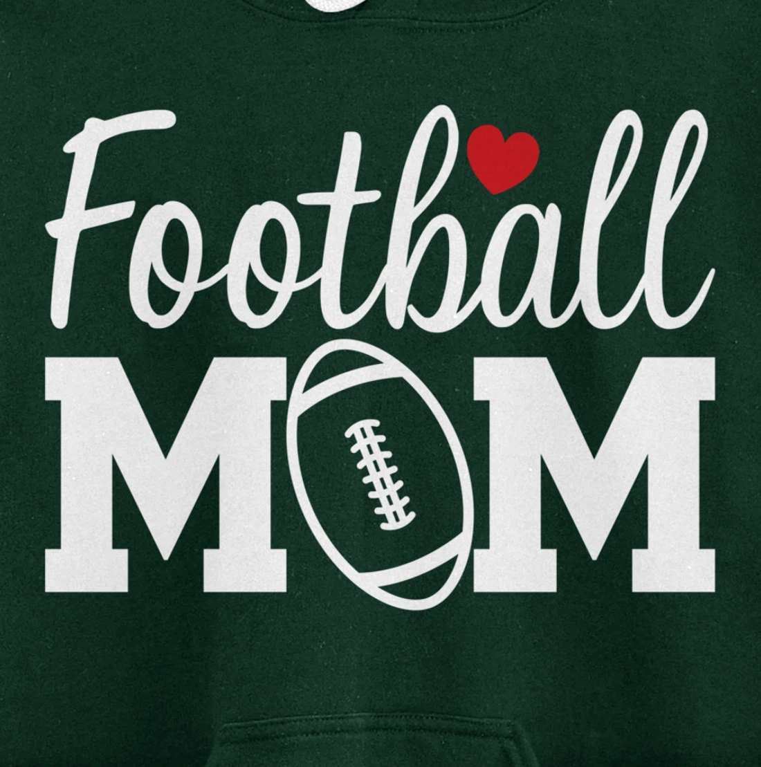 Football Mom Cute Mom Life Football Game Day Cheer Mom Pullover Hoodie