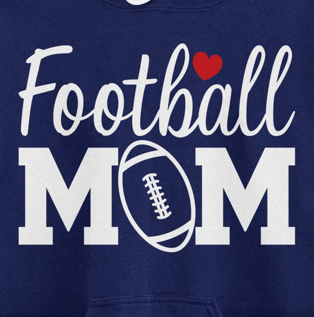 Football Mom Cute Mom Life Football Game Day Cheer Mom Pullover Hoodie