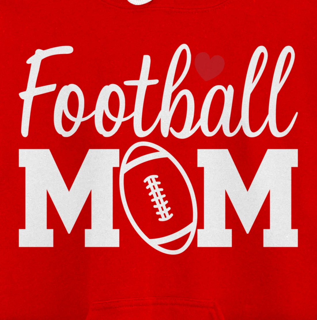 Football Mom Cute Mom Life Football Game Day Cheer Mom Pullover Hoodie