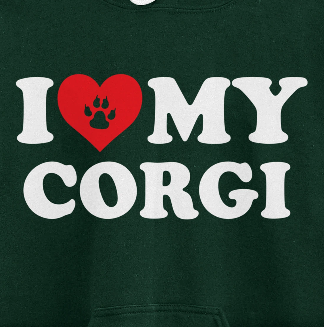 I Love Heart My Corgi Funny Dog Lover Pet Owner Pullover Hoodie