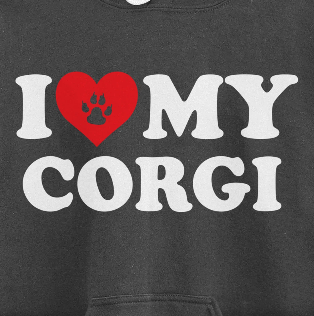 I Love Heart My Corgi Funny Dog Lover Pet Owner Pullover Hoodie