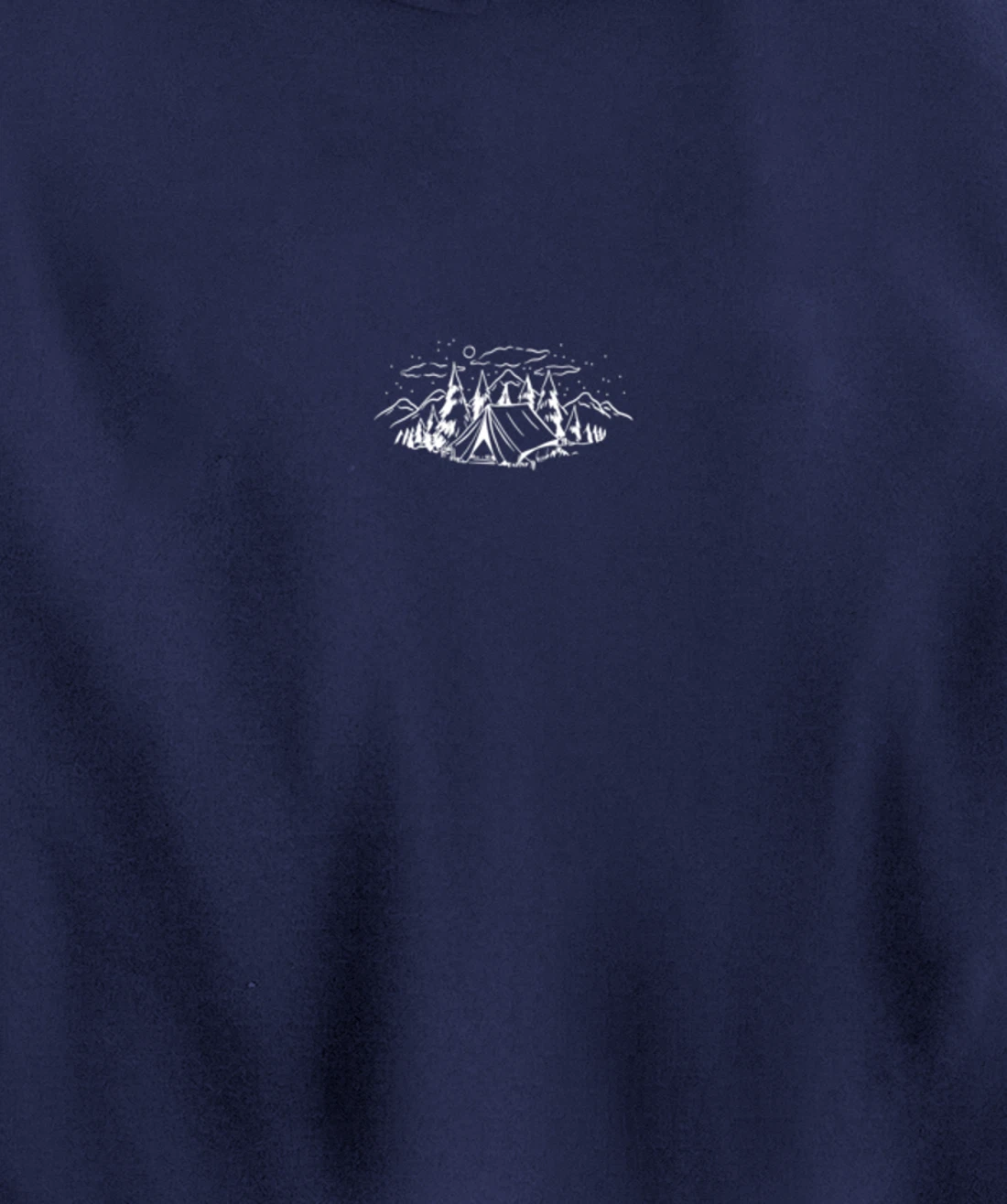 Cool White Outdoor Camping Minimalist Pullover Hoodie