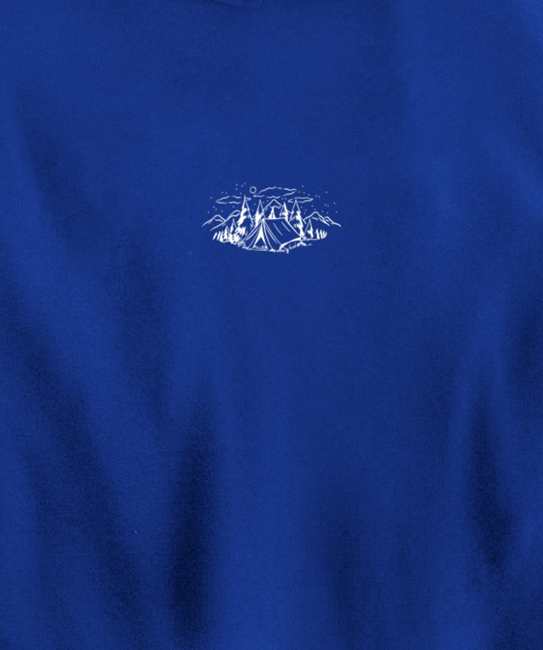 Cool White Outdoor Camping Minimalist Pullover Hoodie