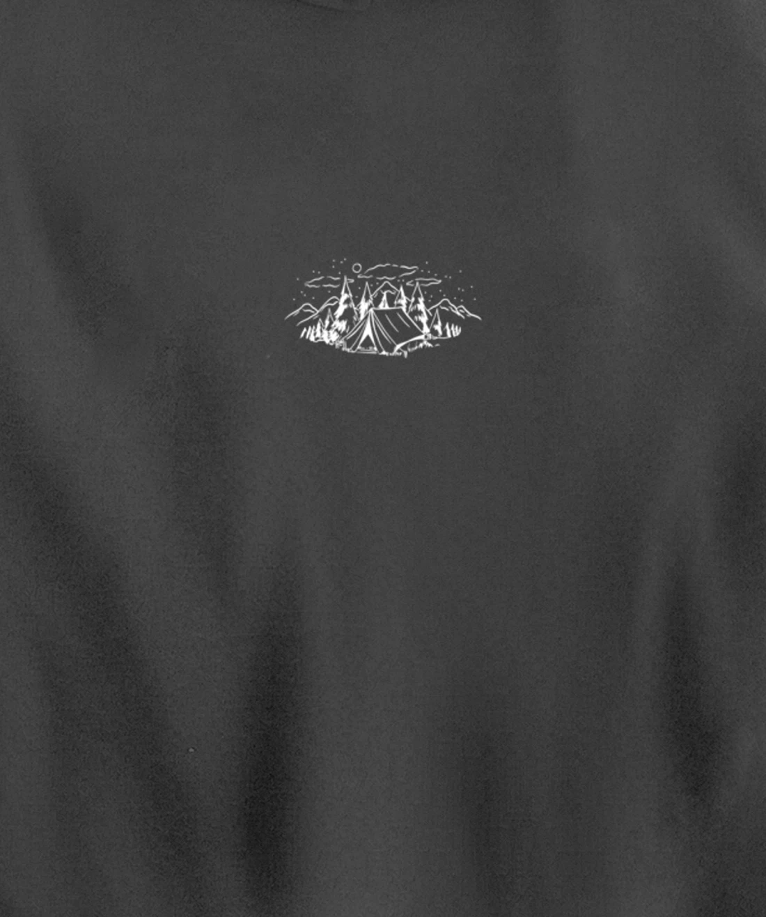 Cool White Outdoor Camping Minimalist Pullover Hoodie