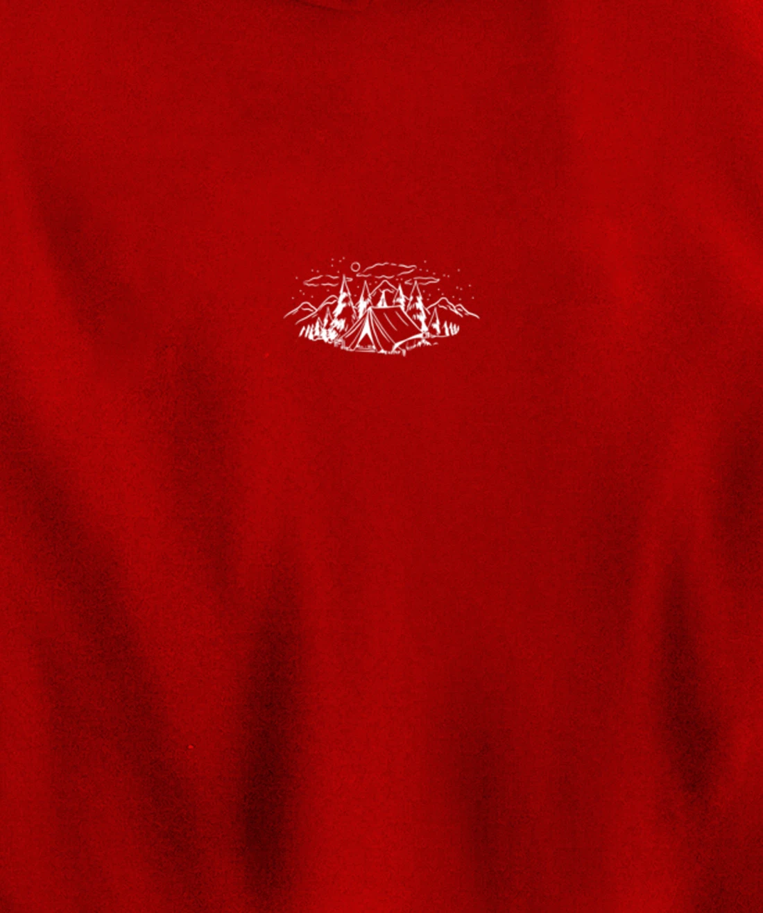 Cool White Outdoor Camping Minimalist Pullover Hoodie