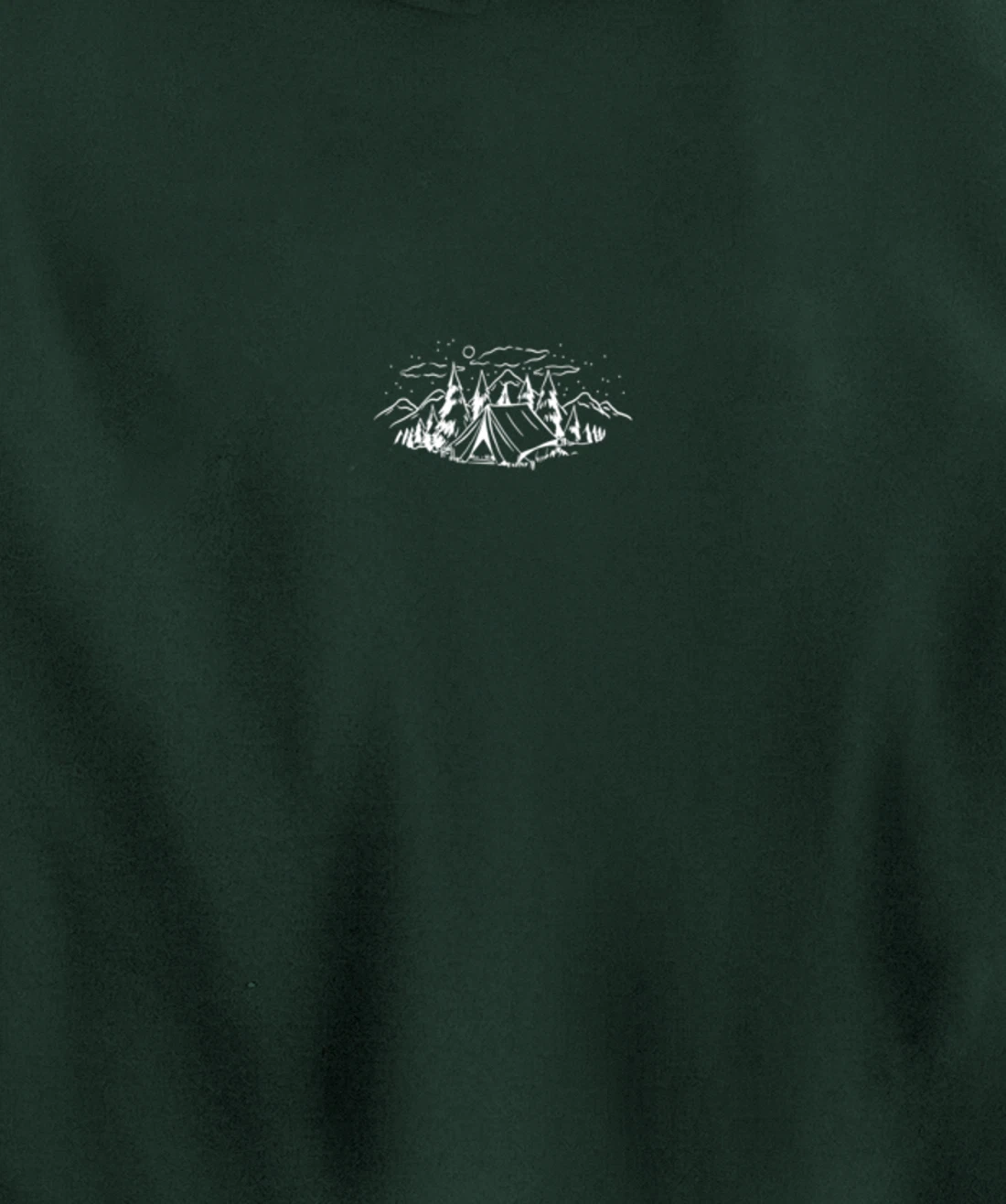 Cool White Outdoor Camping Minimalist Pullover Hoodie