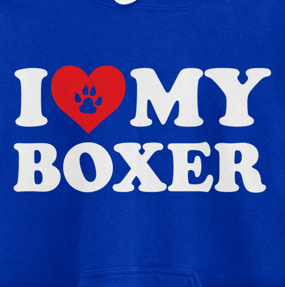 I Love Heart Boxer Funny Dog Lover Pet Owner Pullover Hoodie