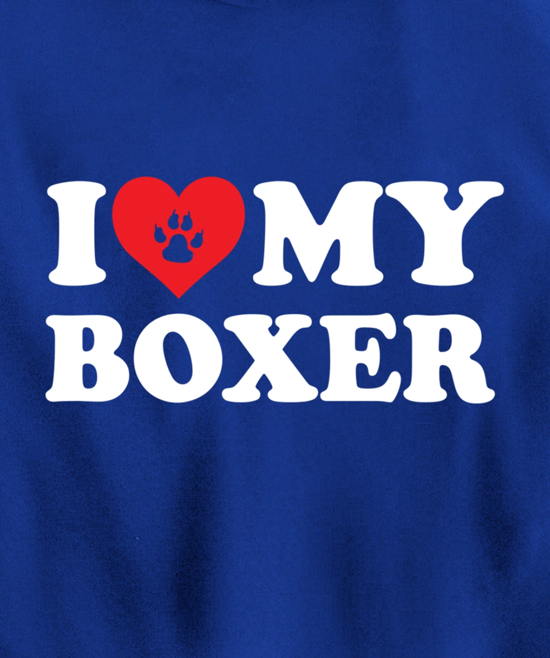 I Love Heart Boxer Funny Dog Lover Pet Owner Pullover Hoodie