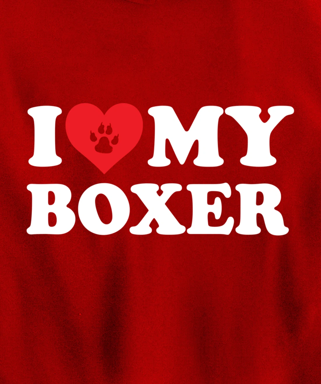 I Love Heart Boxer Funny Dog Lover Pet Owner Pullover Hoodie