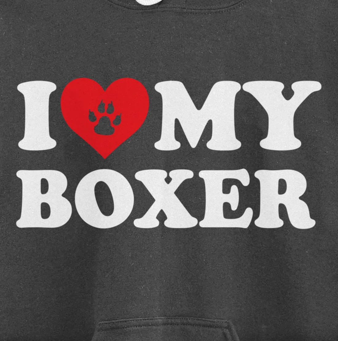 I Love Heart Boxer Funny Dog Lover Pet Owner Pullover Hoodie