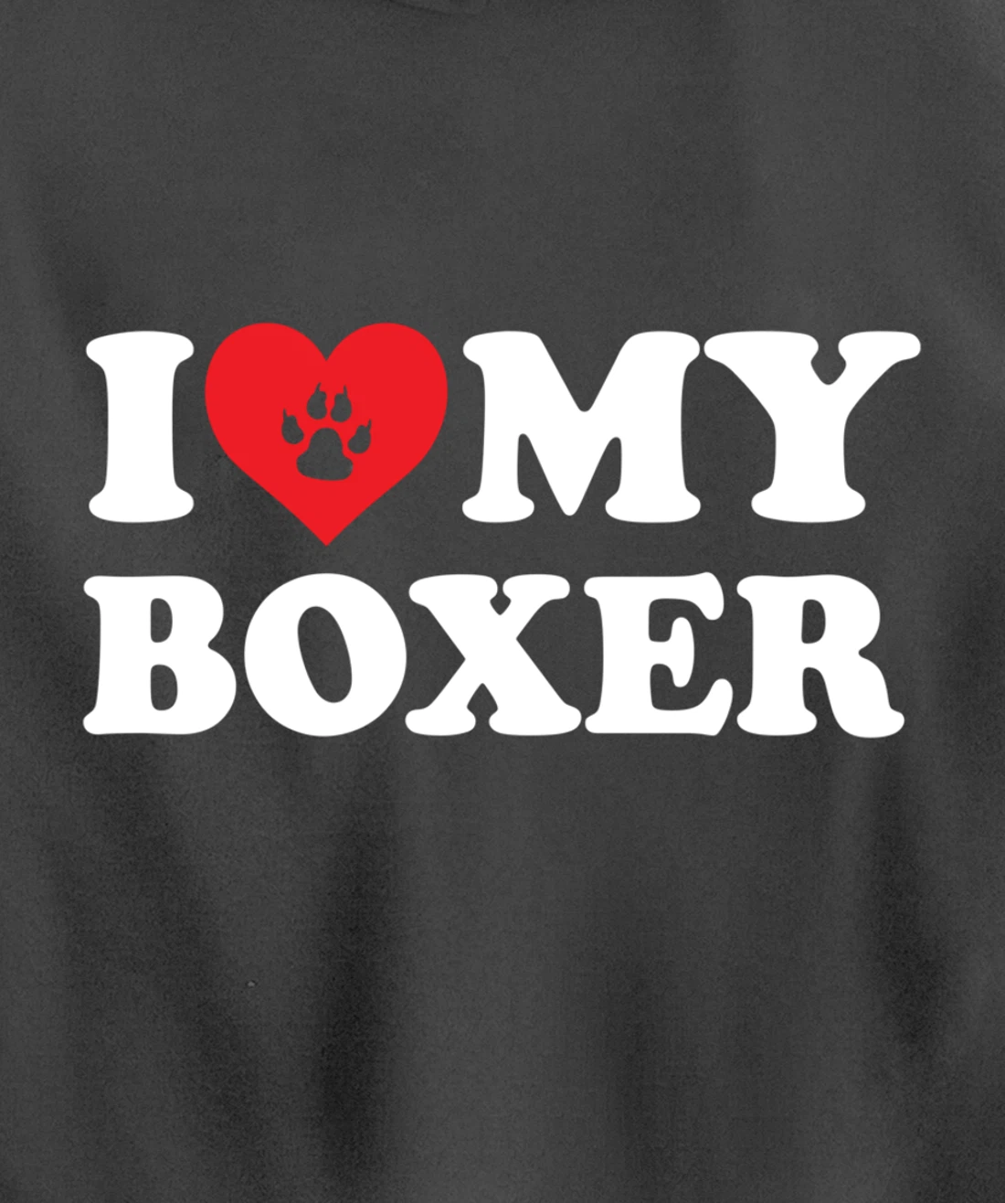 I Love Heart Boxer Funny Dog Lover Pet Owner Pullover Hoodie