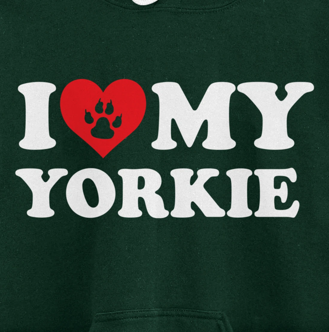 I Love Heart My Yokie Funny Dog Lover Pet Owner Pullover Hoodie