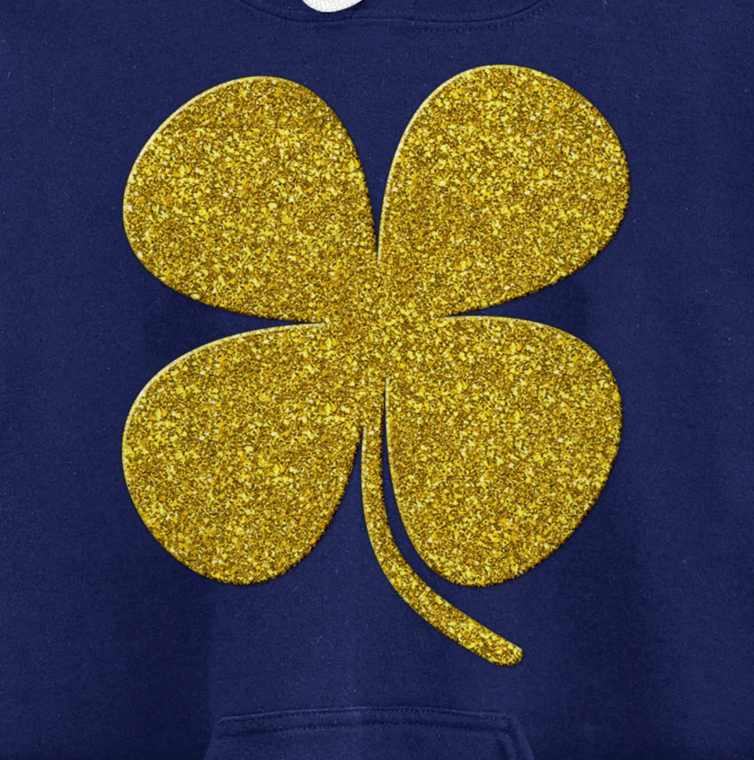 shamrock Clover, Golden st patrick irish Vintage symbol Pullover Hoodie