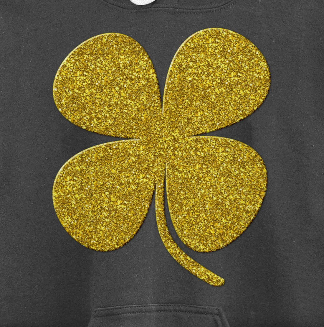 shamrock Clover, Golden st patrick irish Vintage symbol Pullover Hoodie