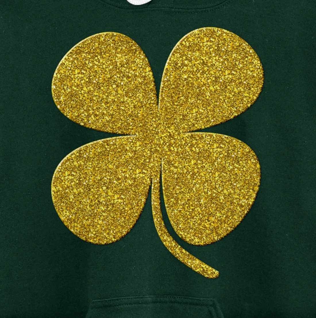shamrock Clover, Golden st patrick irish Vintage symbol Pullover Hoodie