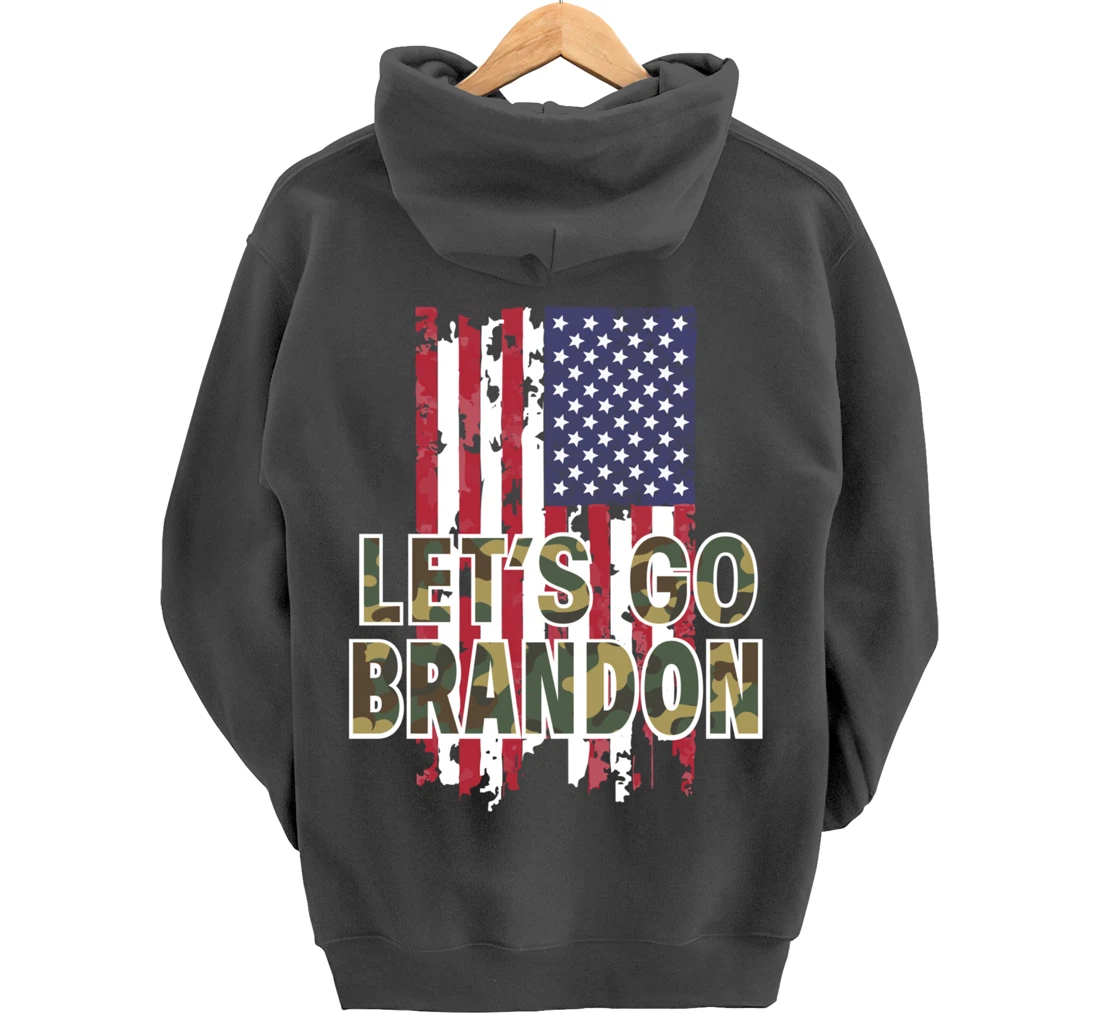 Let's Go Brandon Conservative Anti Liberal Go Let's Branson Pullover Hoodie
