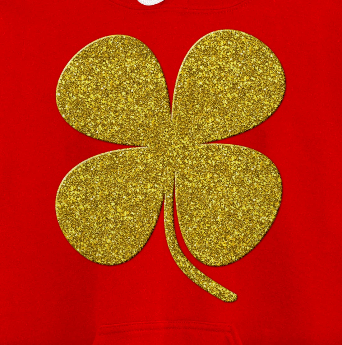 shamrock Clover, Golden st patrick irish Vintage symbol Pullover Hoodie
