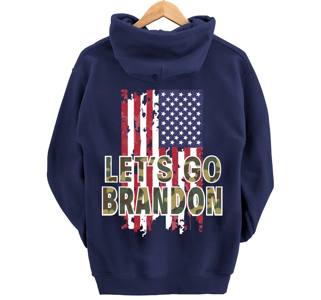 Let's Go Brandon Conservative Anti Liberal Go Let's Branson Pullover Hoodie