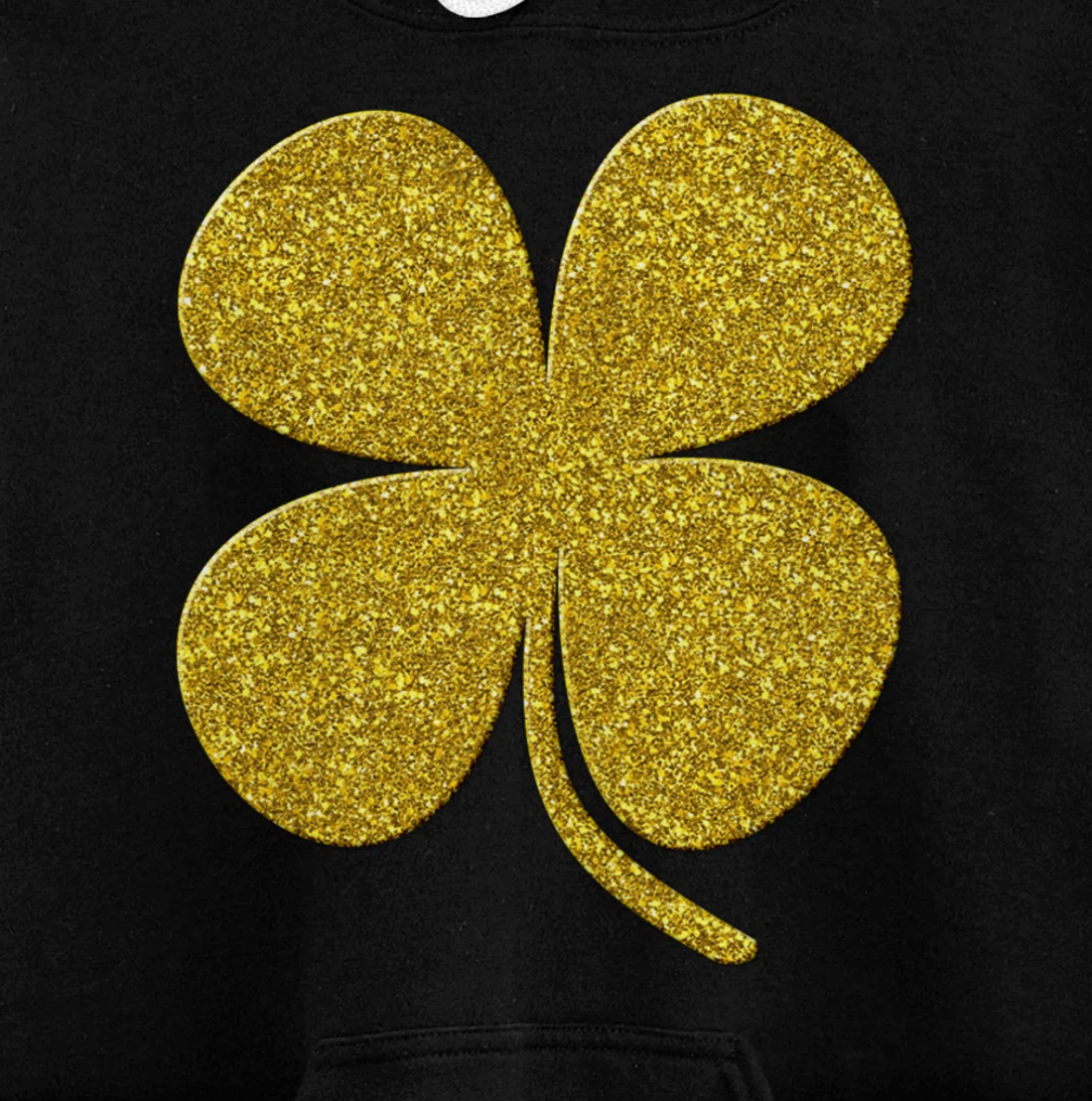 shamrock Clover, Golden st patrick irish Vintage symbol Pullover Hoodie