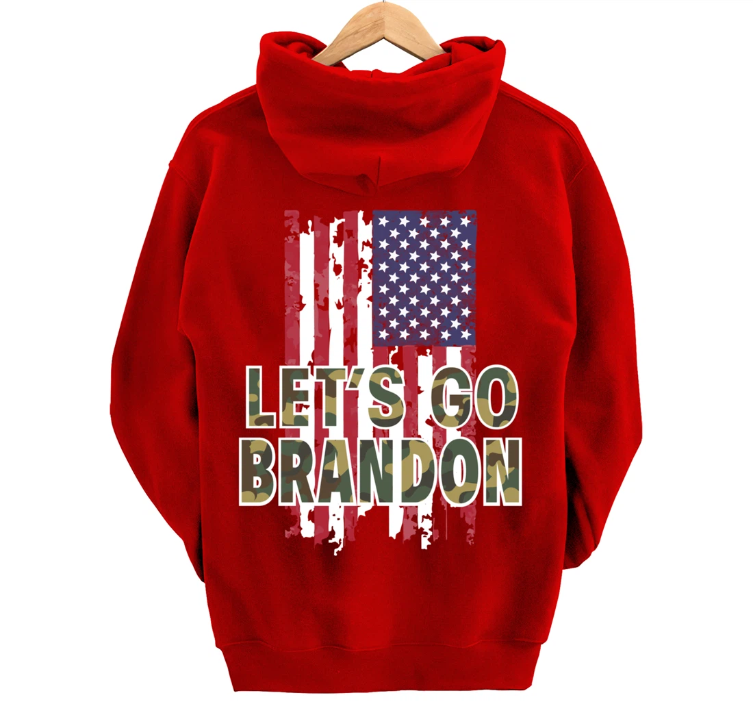 Let's Go Brandon Conservative Anti Liberal Go Let's Branson Pullover Hoodie