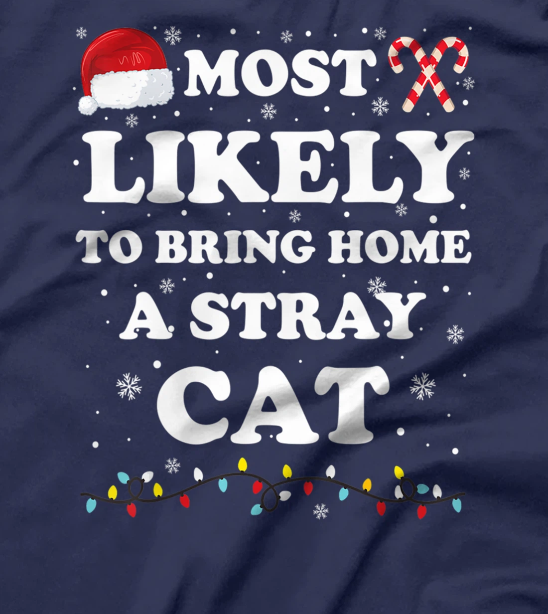 Most Likely To Bring Home A Stray Cat Matching Family T-Shirt