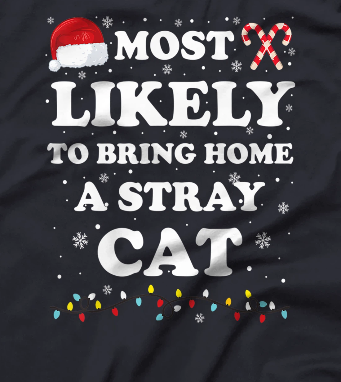 Most Likely To Bring Home A Stray Cat Matching Family T-Shirt
