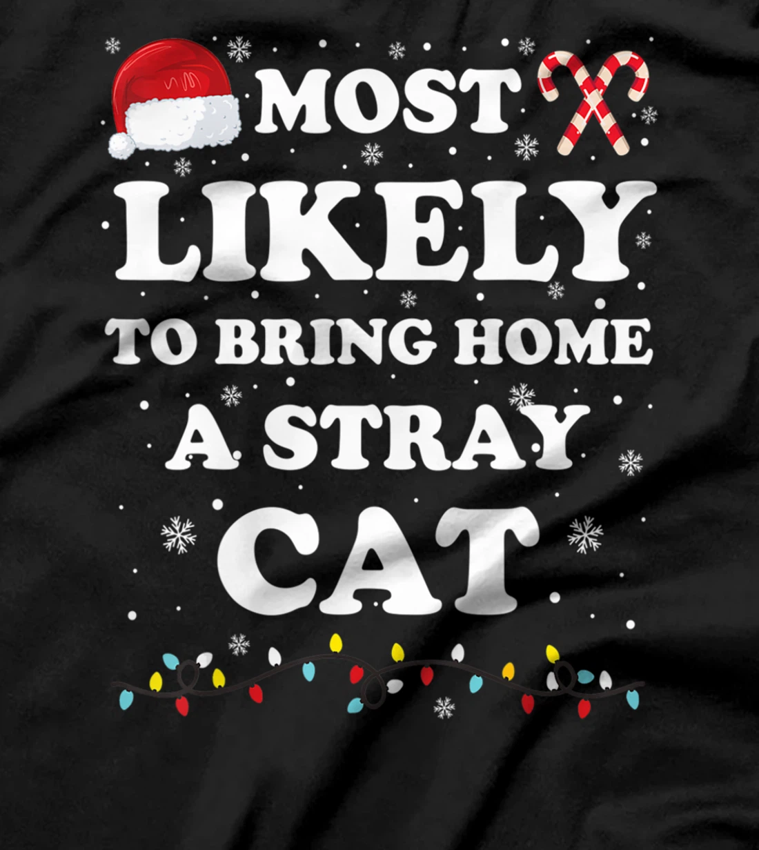 Most Likely To Bring Home A Stray Cat Matching Family T-Shirt