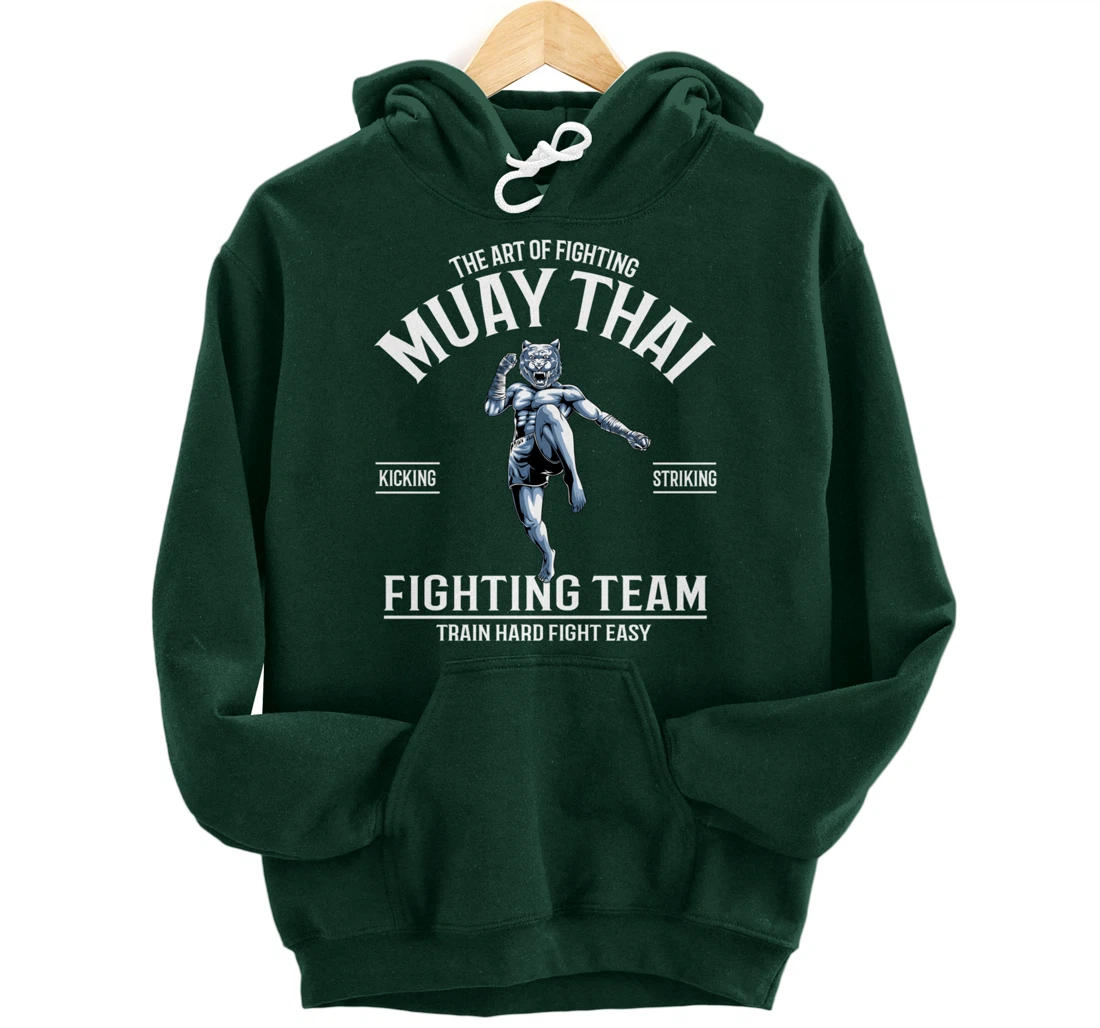 Muay Thai Tiger Fighter - Thai Boxing Fighting Team Pullover Hoodie