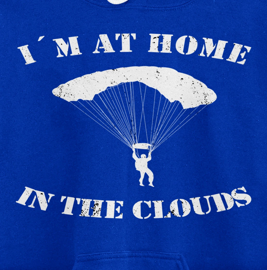 Base Jumping At Home In The Clouds Paragliders & Base Jumpers Pullover Hoodie