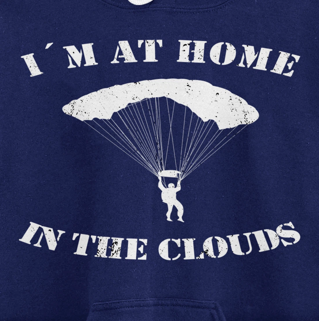 Base Jumping At Home In The Clouds Paragliders & Base Jumpers Pullover Hoodie