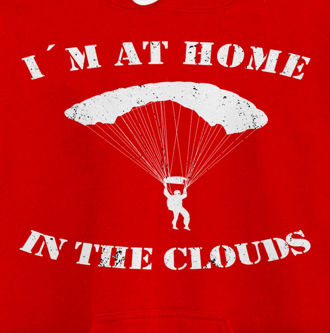 Base Jumping At Home In The Clouds Paragliders & Base Jumpers Pullover Hoodie