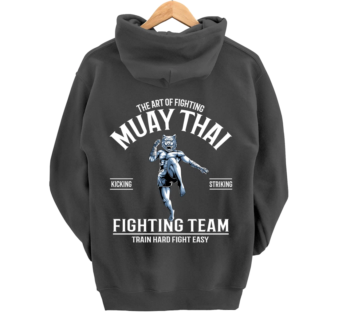 Muay Thai Tiger Fighter - Thai Boxing Fighting Team Pullover Hoodie