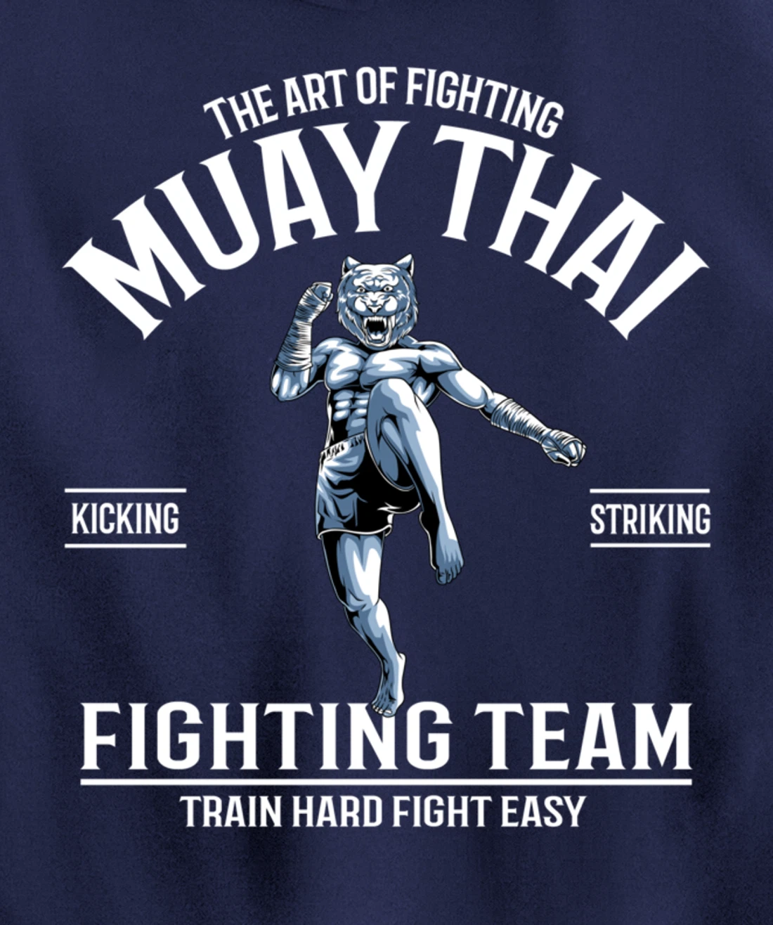 Muay Thai Tiger Fighter - Thai Boxing Fighting Team Pullover Hoodie