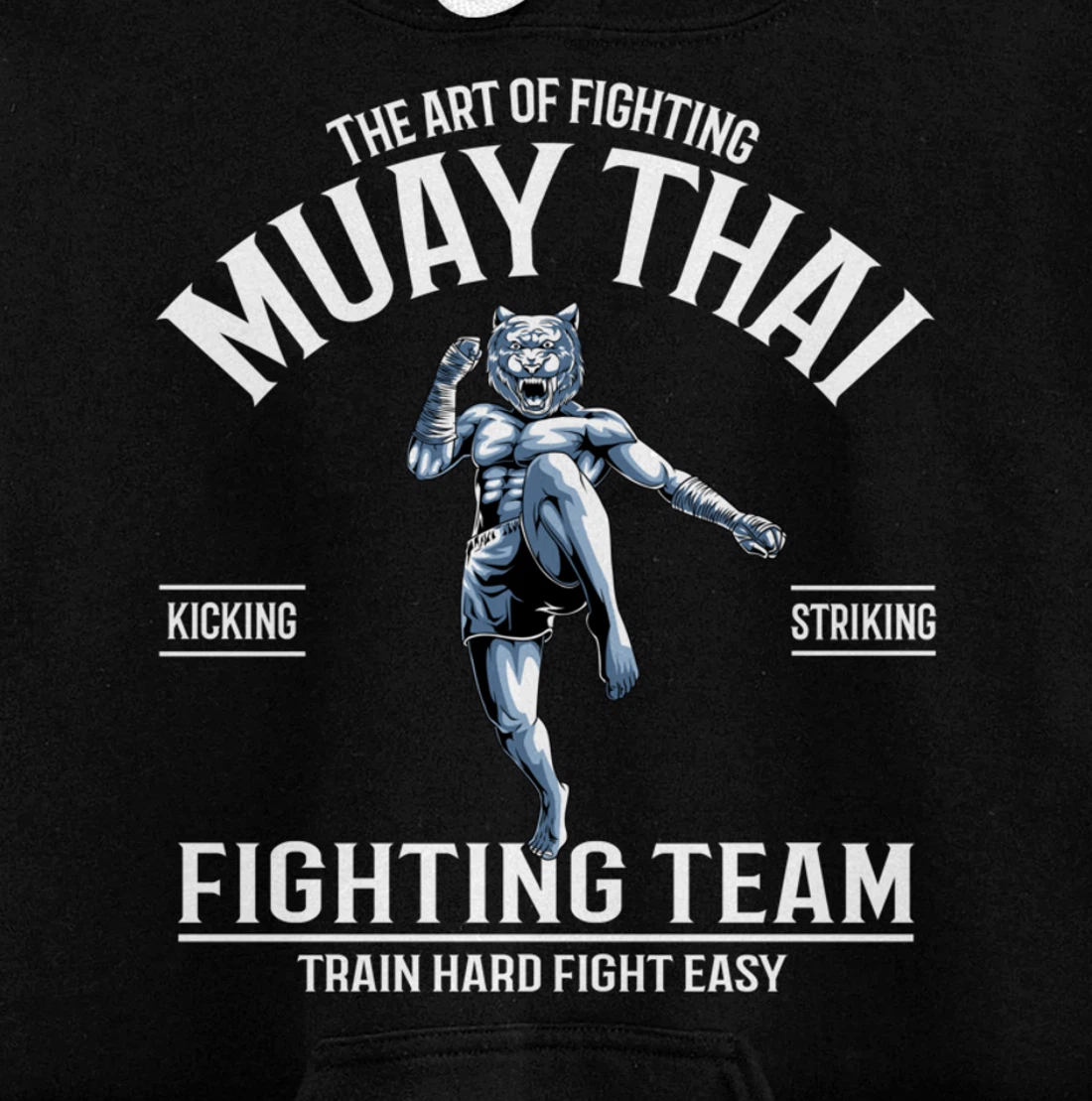 Muay Thai Tiger Fighter - Thai Boxing Fighting Team Pullover Hoodie