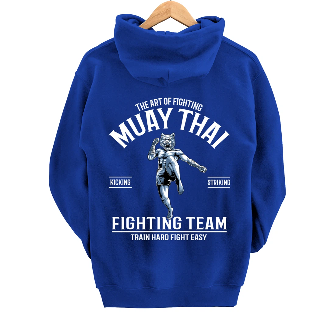 Muay Thai Tiger Fighter - Thai Boxing Fighting Team Pullover Hoodie