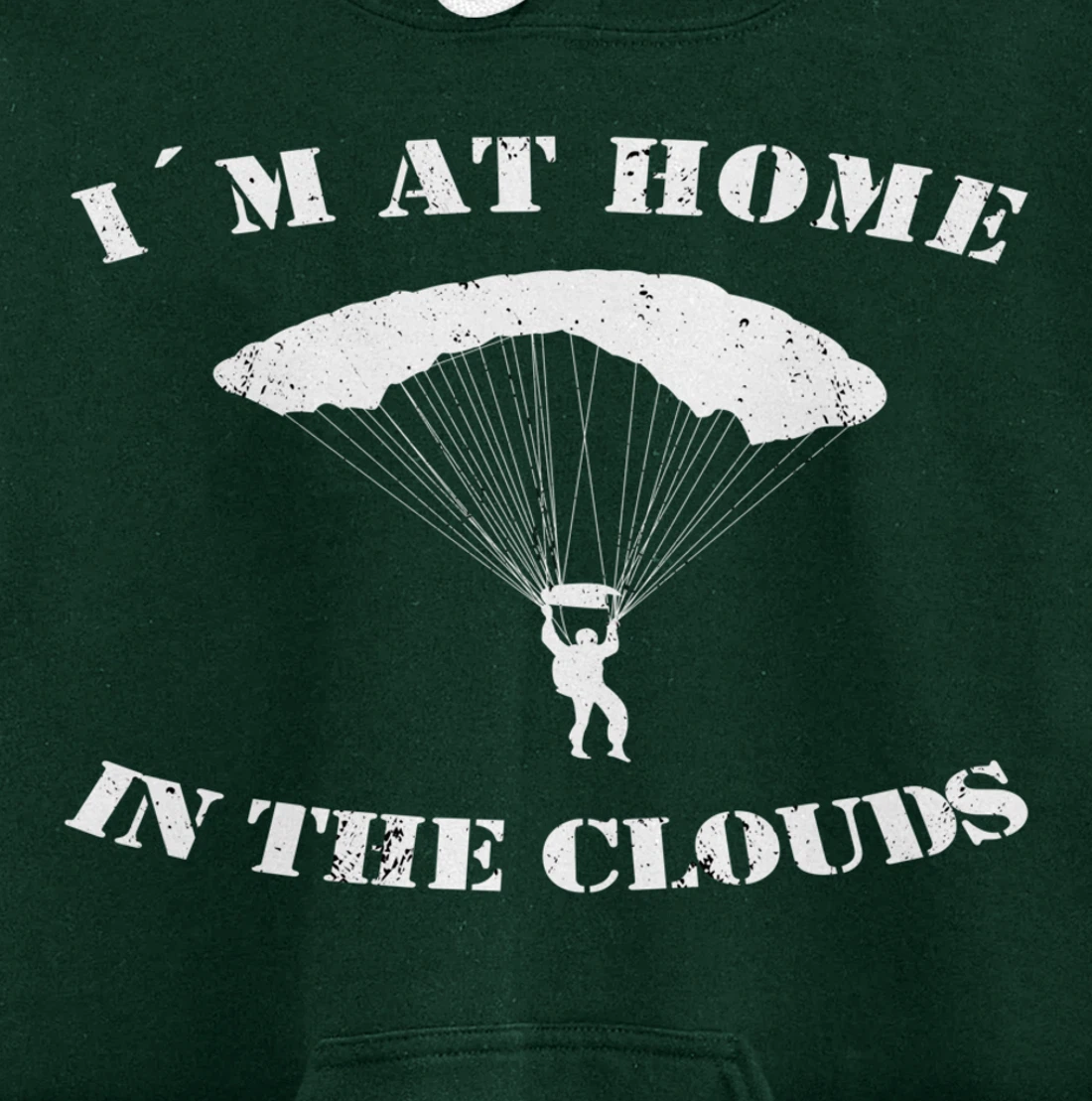 Base Jumping At Home In The Clouds Paragliders & Base Jumpers Pullover Hoodie